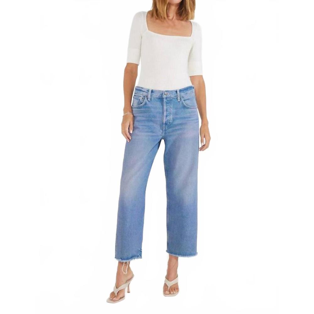 NEW ETICA altin loose fit crop jeans in sunset cliff